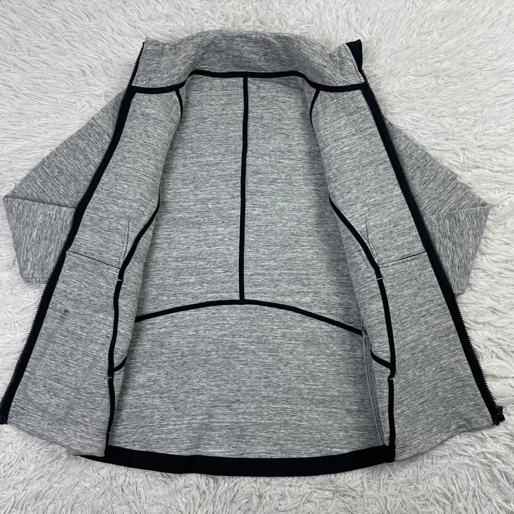 Lululemon Jacket Womens‎ 4 Gray Going Places Full Zip Mock Neck Pockets Ladies - Picture 4 of 10